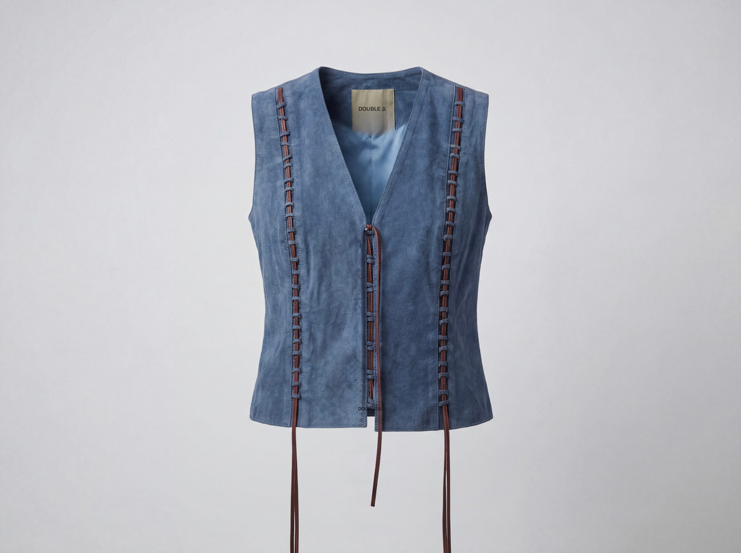Jade Suede Top Blue