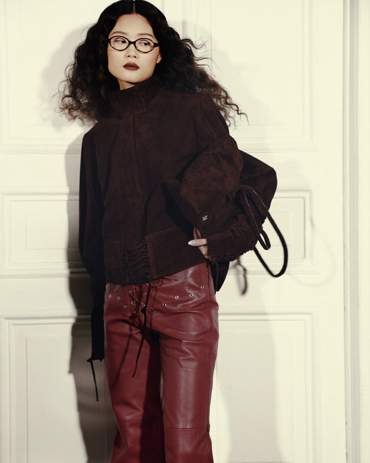 Jade Suede Jacket Brown