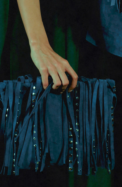 Ada Suede Bag Blue