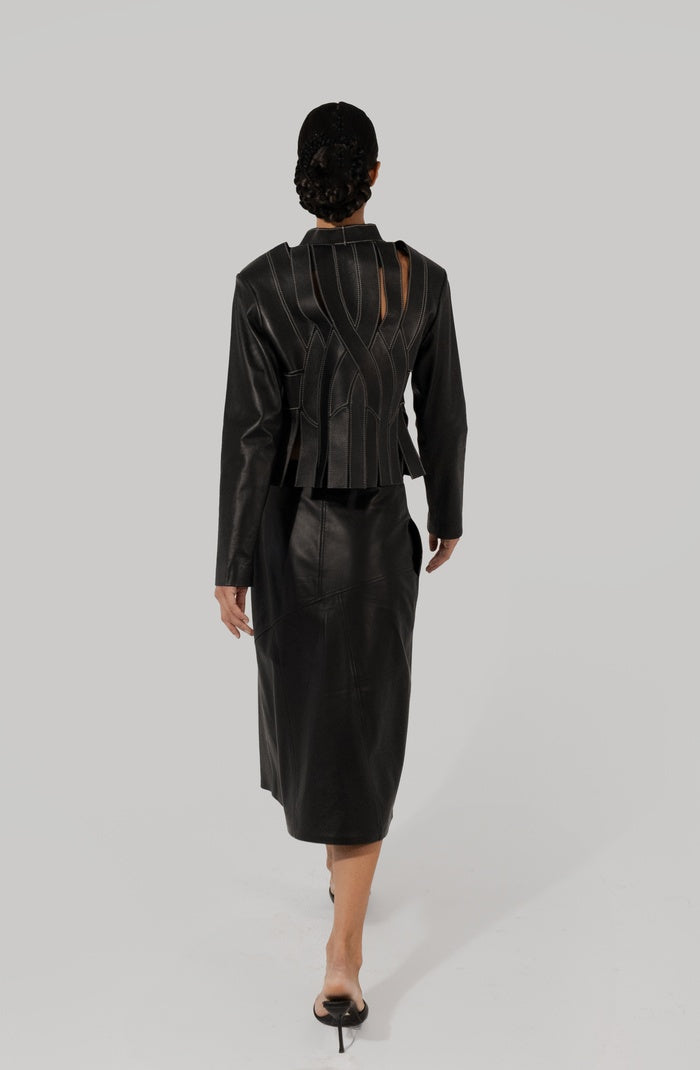Brianna II Leather Jacket Black