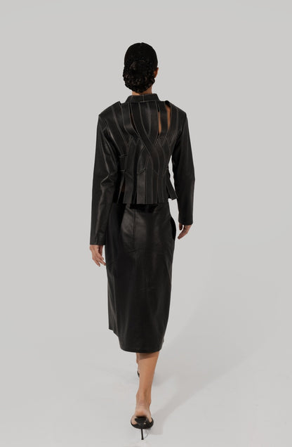 Brianna II Leather Jacket Black