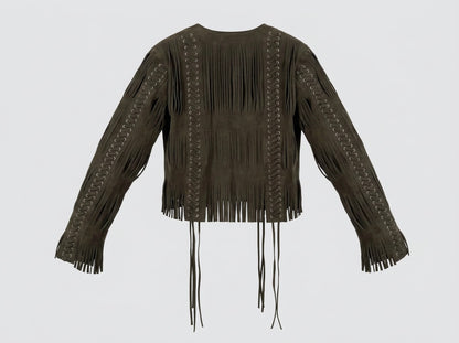Caniayla Suede Jacket Olive