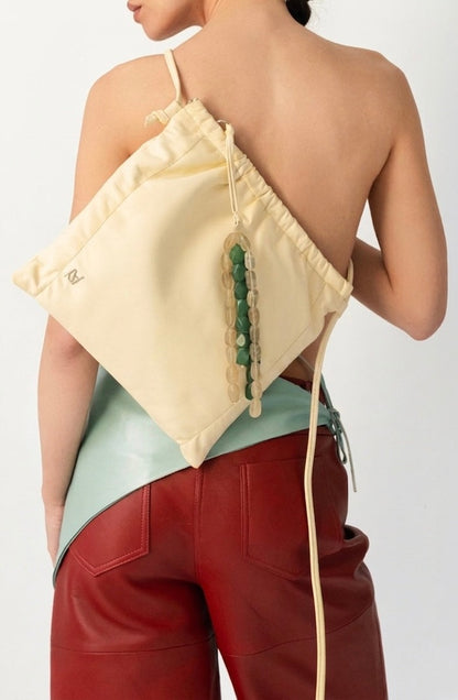 Melissa Clutch Leather Bag Butter Yellow