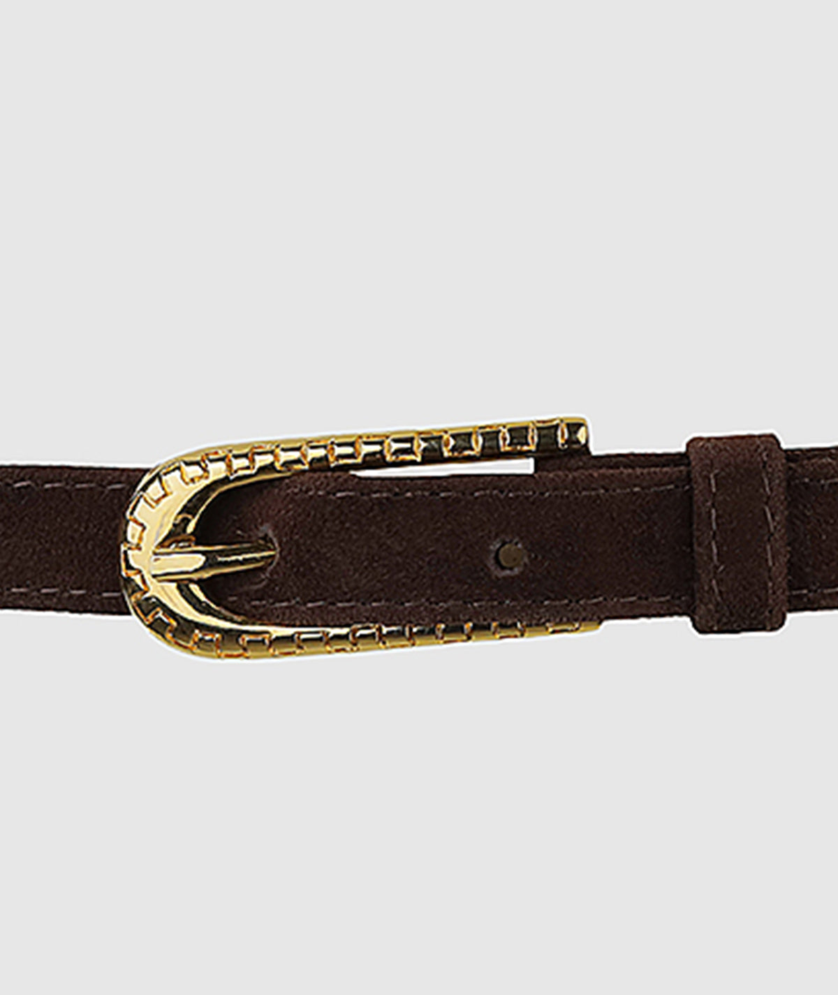 Pricilla Suede Belt Brown