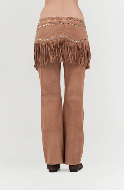 Hailey Suede Belt Beige