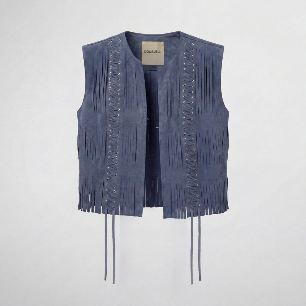 Caniayla II Suede Vest Blue
