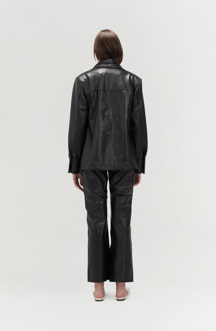 Sadie Leather Jacket Black