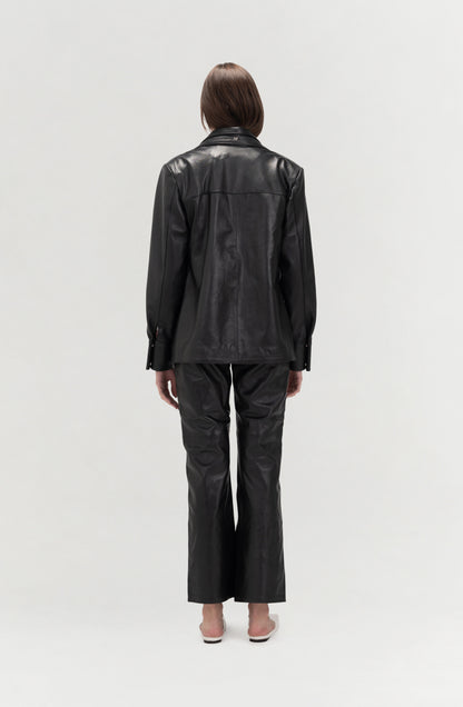 Sadie Leather Jacket Black