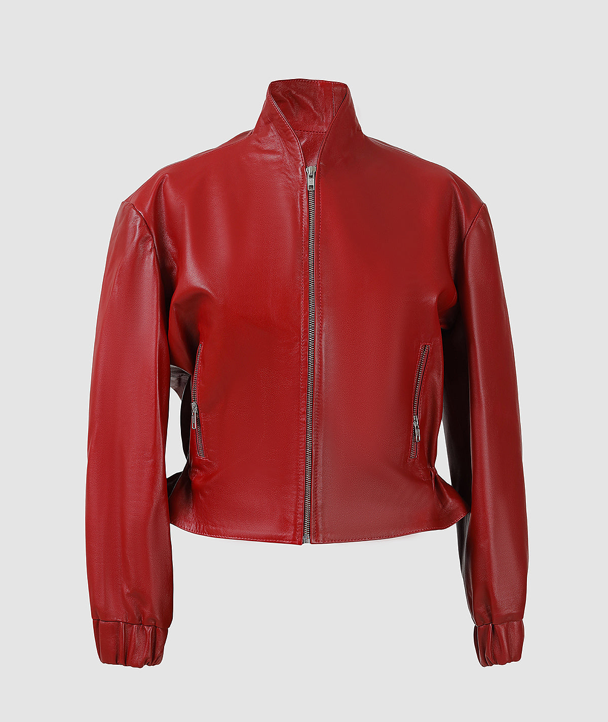 Bennett Leather Jacket Red