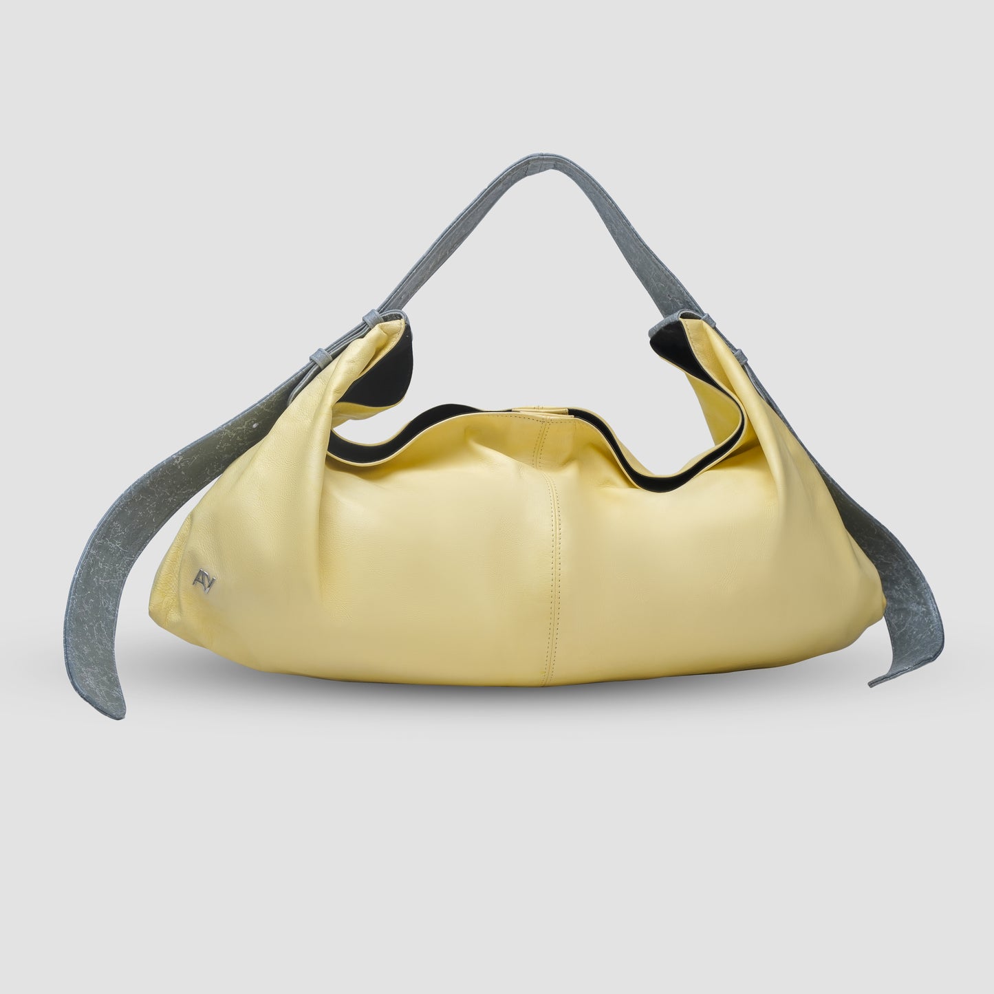 Ophelia II Oversized Leather Bag Butter Yellow