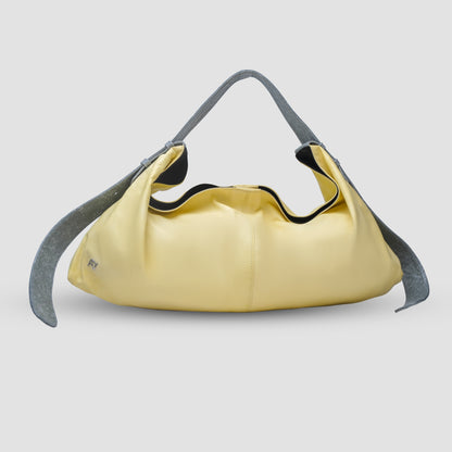 Ophelia II Oversized Leather Bag Butter Yellow