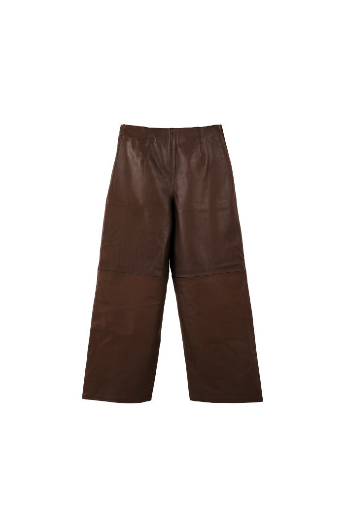 Harlow Leather Pants Brown