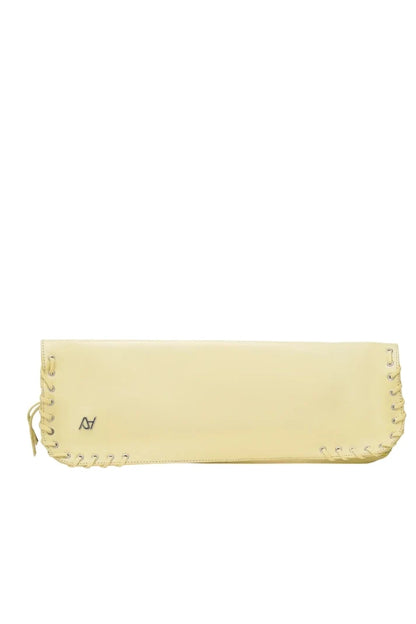 Annabelle Clutch Leather Bag Butter Yellow