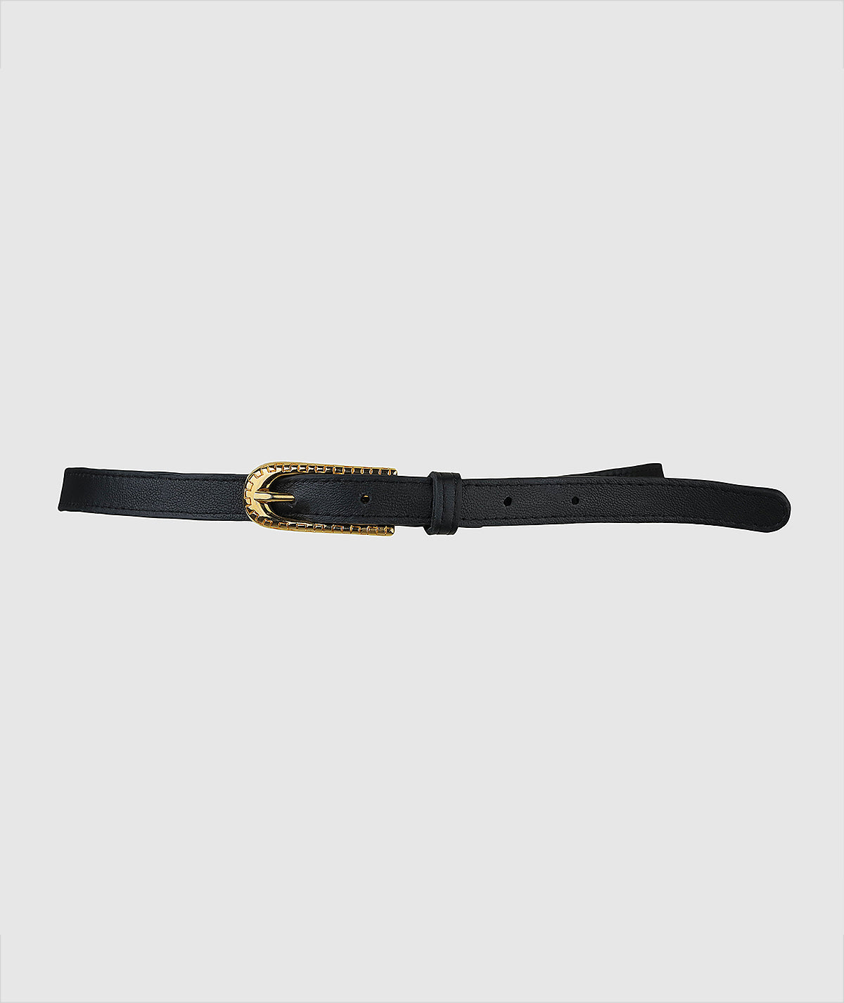 Pricilla Leather Belt Black