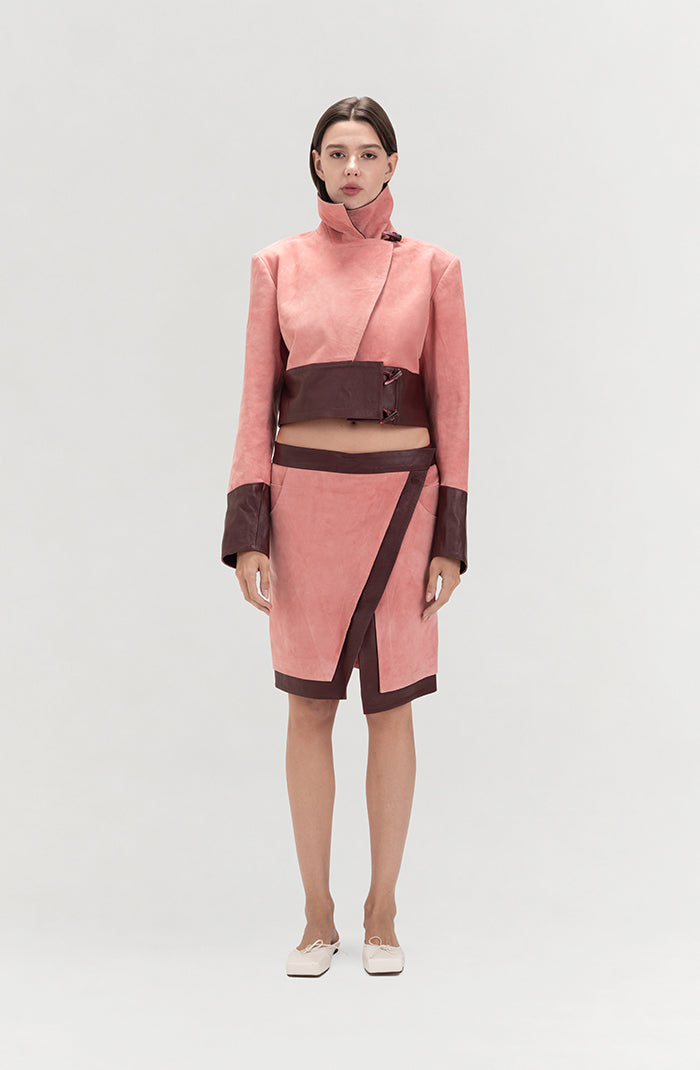 Orion Suede Jacket Pink