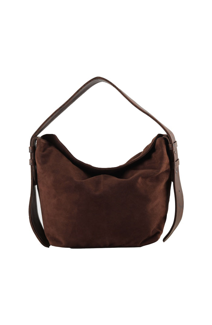 Eliana Suede Bag Brown x Snake Print