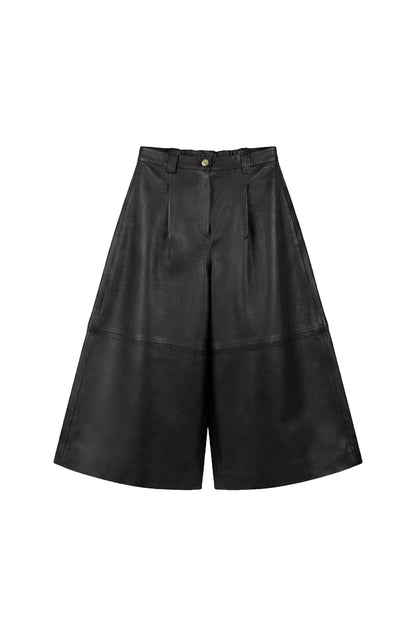 Justin Leather Pants Black