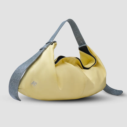 Ophelia II Oversized Leather Bag Butter Yellow