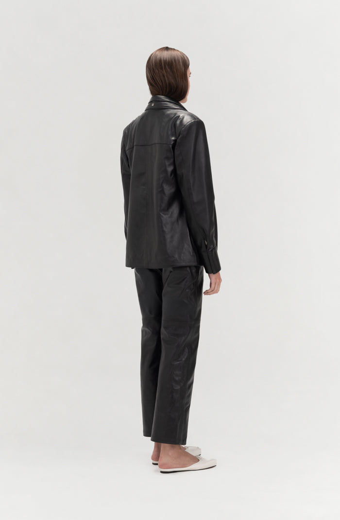 Sadie Leather Jacket Black
