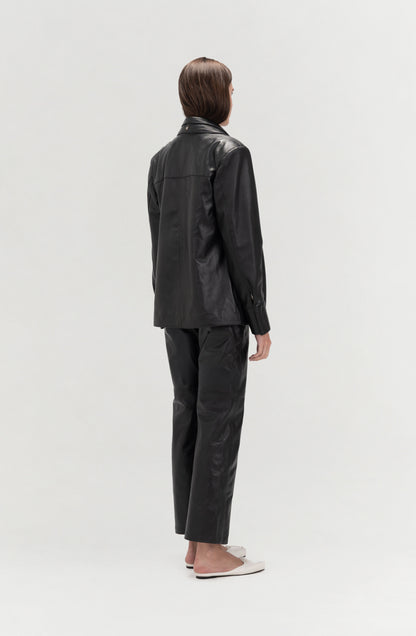 Sadie Leather Jacket Black