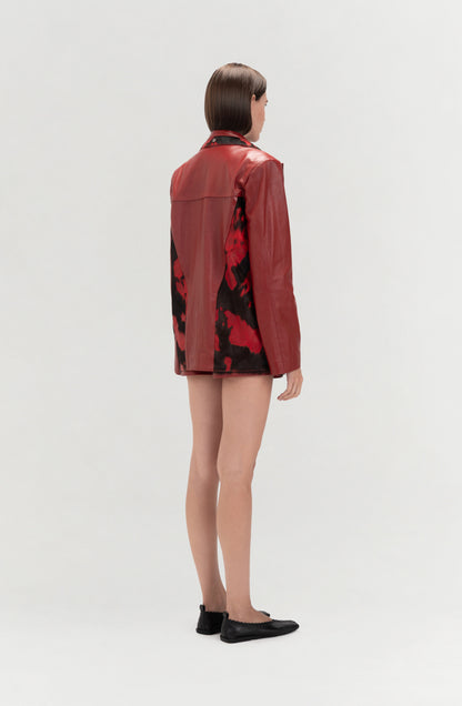 Kennedy Leather Jacket Red