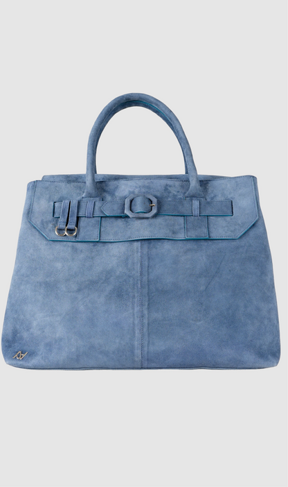 Eloura Oversized Suede Bag Blue