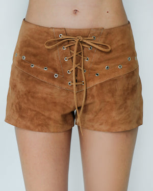 Jason Suede Shorts Beige