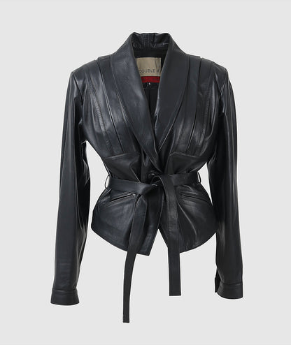 Damian Leather Jacket Black