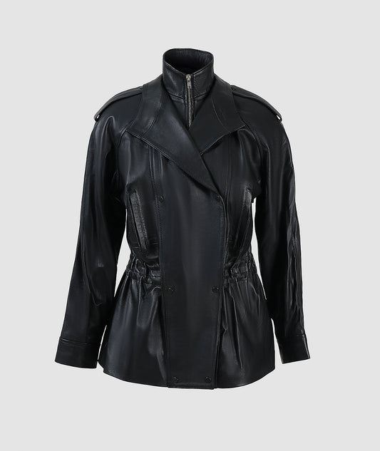 Gavin Leather Jacket Black