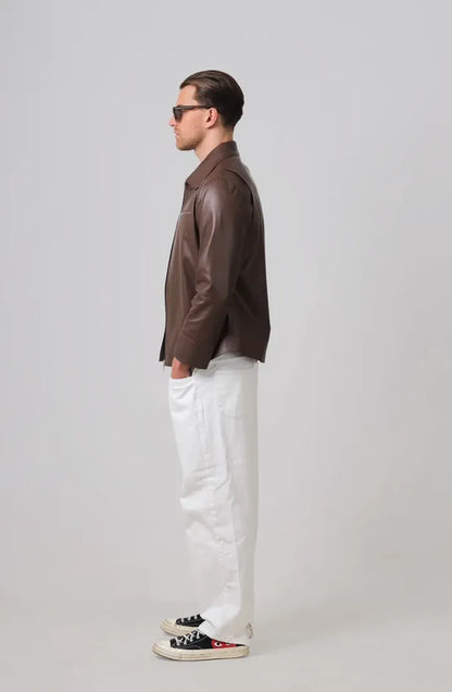 Emerson Leather Jacket Brown