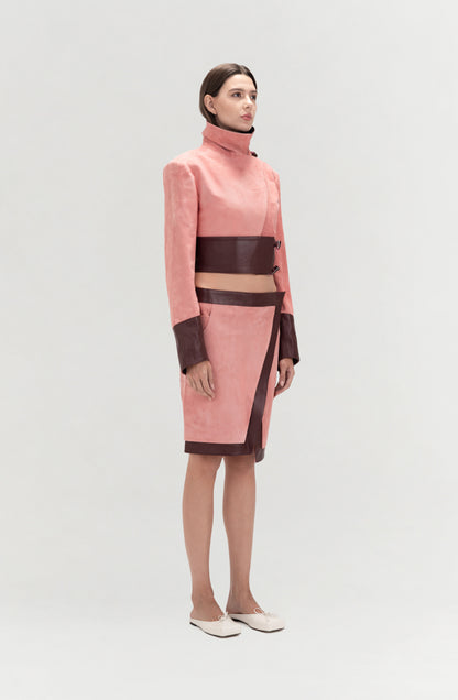 Orion Suede Jacket Pink