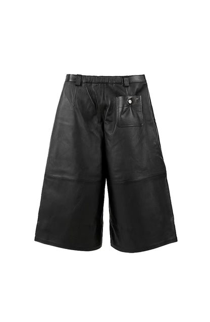 Justin Leather Pants Black
