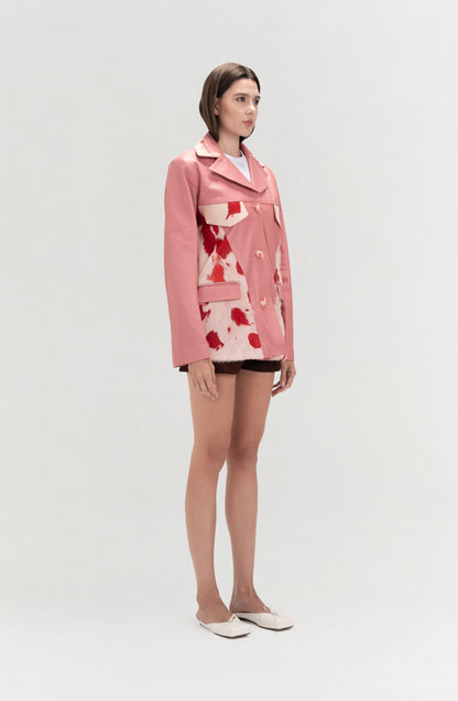 Kennedy Leather Jacket Blush Pink