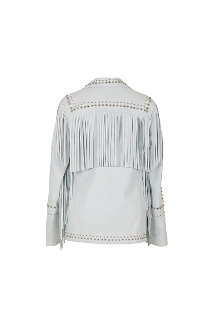 Scarlett Leather Jacket White