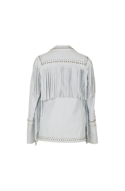 Scarlett Leather Jacket White