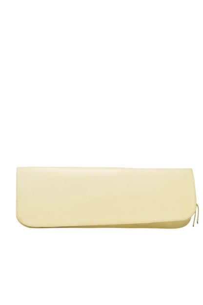 Annabelle Clutch Leather Bag Butter Yellow