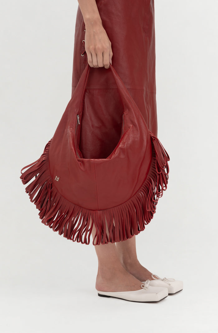 Ellie Leather Bag Red