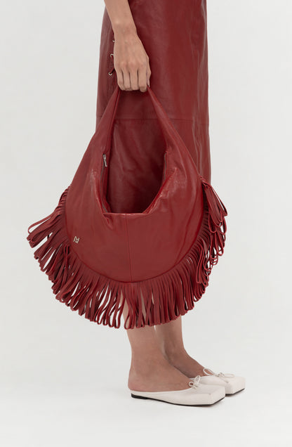 Ellie Leather Bag Red