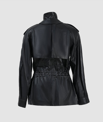 Gavin Leather Jacket Black