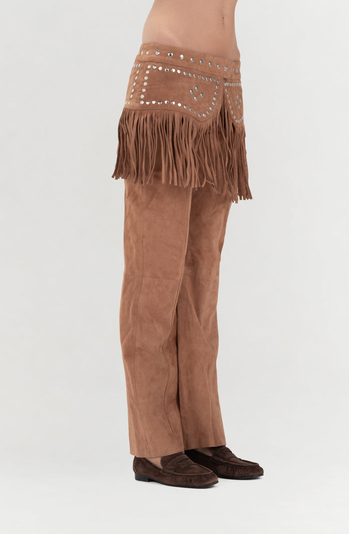 Hailey Suede Belt Beige
