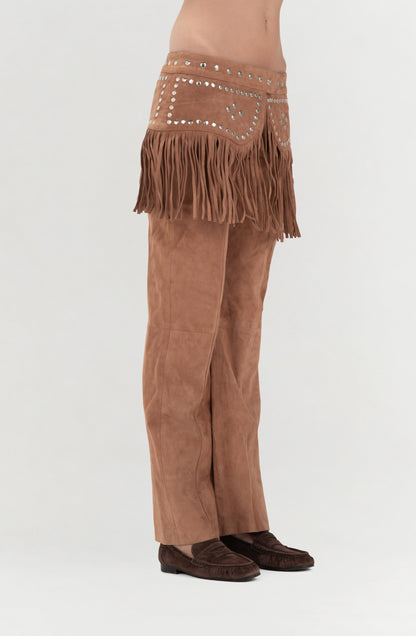 Hailey Suede Belt Beige