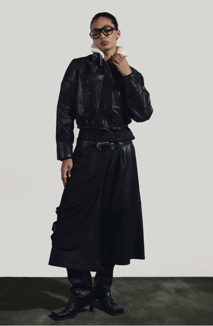 Revya Leather Belt Black