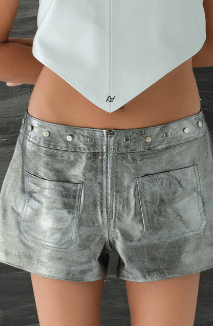 Leather Bandana White