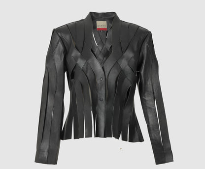 Brianna Leather Jacket Black