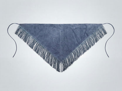 Fringes Suede Bandana Blue