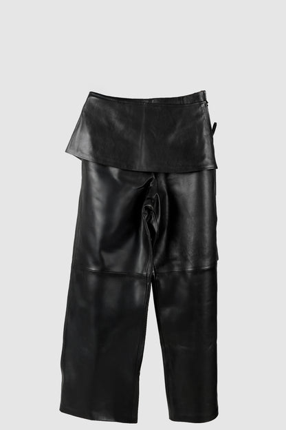 Harlow Leather Pants Black