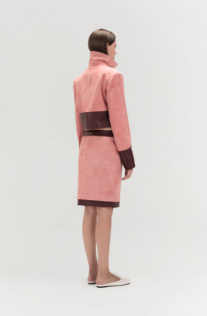 Orion Suede Jacket Pink