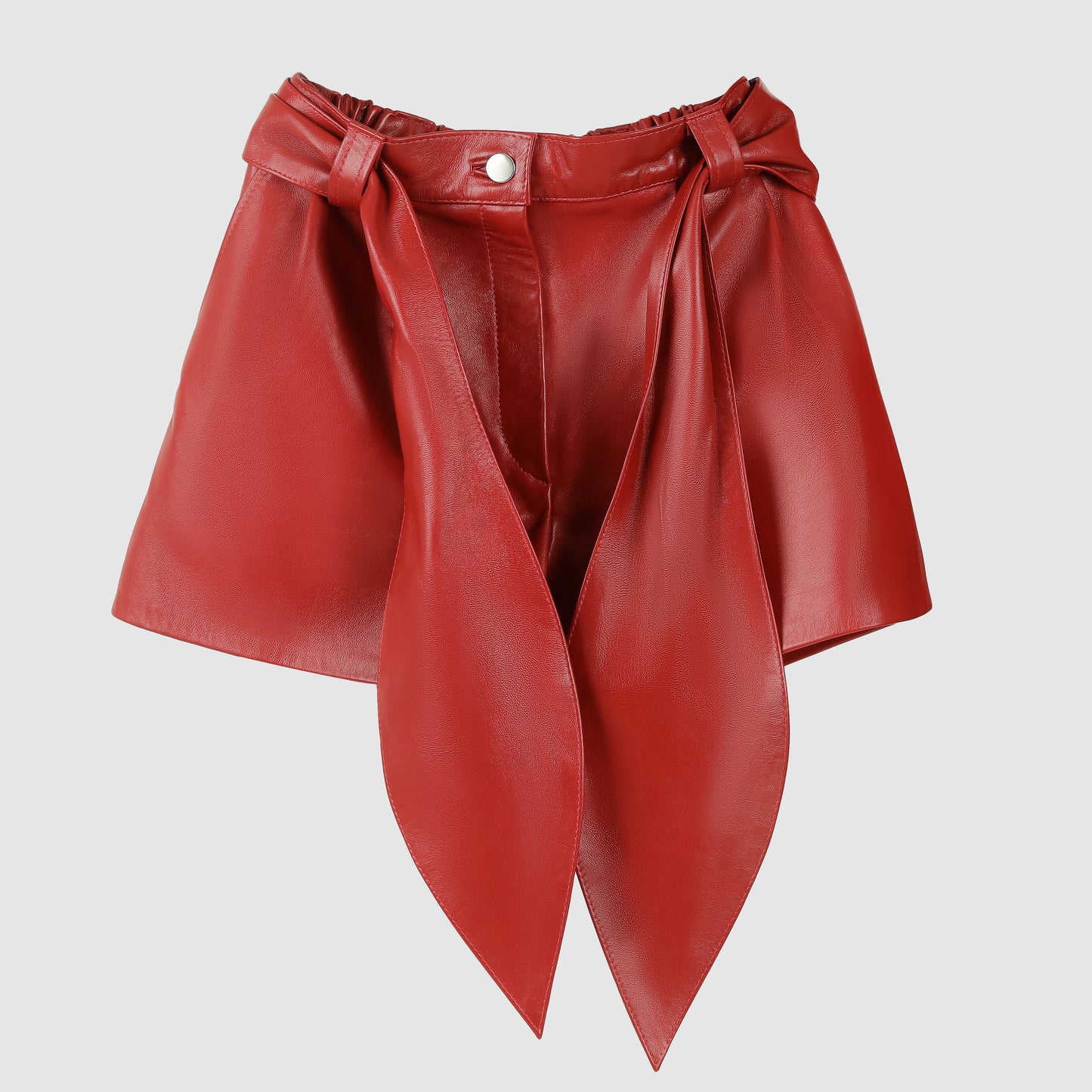 Moonbow Leather Shorts Red