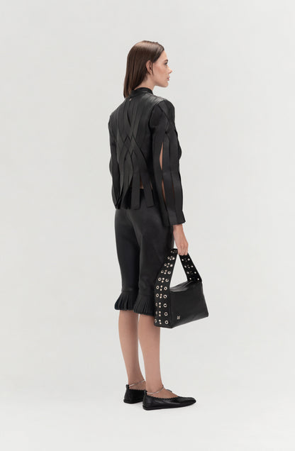 Brianna Leather Jacket Black
