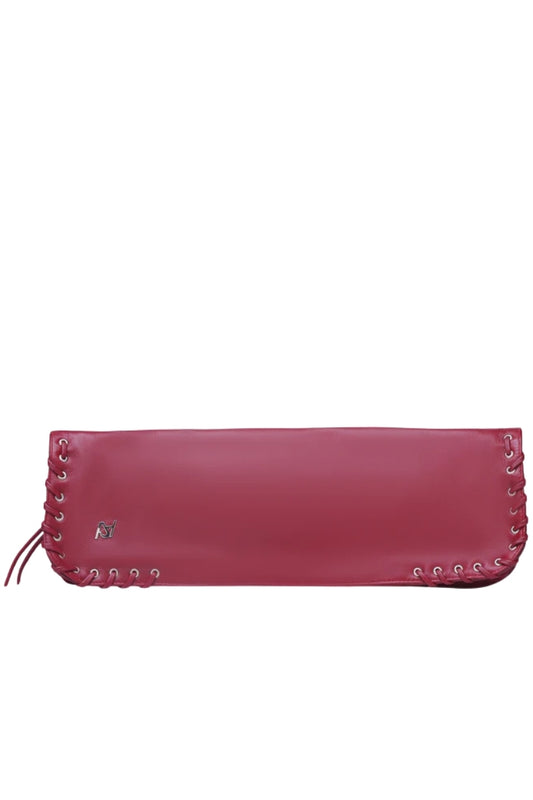 Annabelle Clutch Leather Bag Red